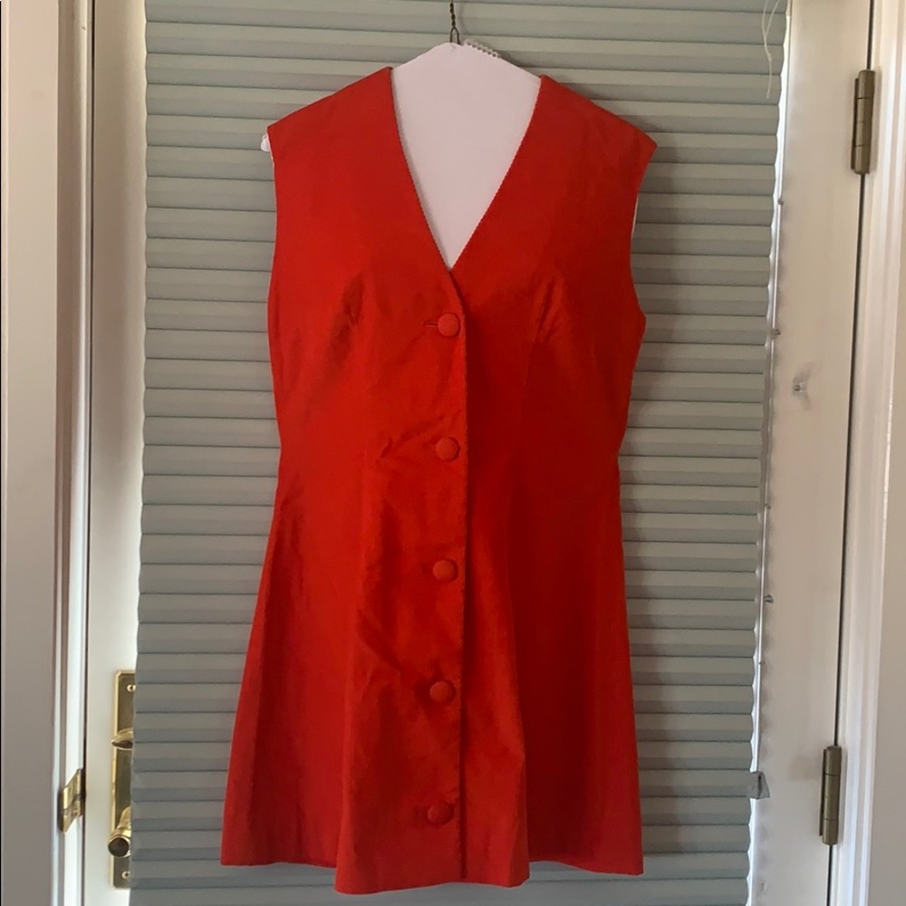 60s/70s Orange Corduroy Jumper